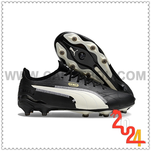 PUMA Zapatos Futbol King Ultimate X AOF Negro/Blanco