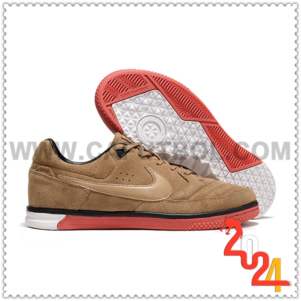 Nike Zapatos Futbol Gato IC Marrón/Rojo