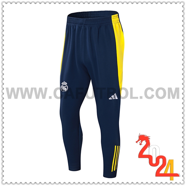 Pantalon Entrenamiento Real Madrid Azul/Amarillo 2024 2025 -04