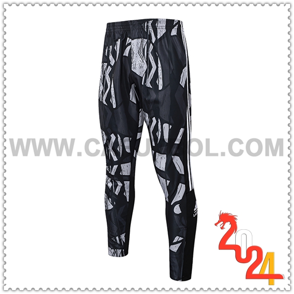 Pantalon Entrenamiento Arsenal Negro/Gris 2024 2025