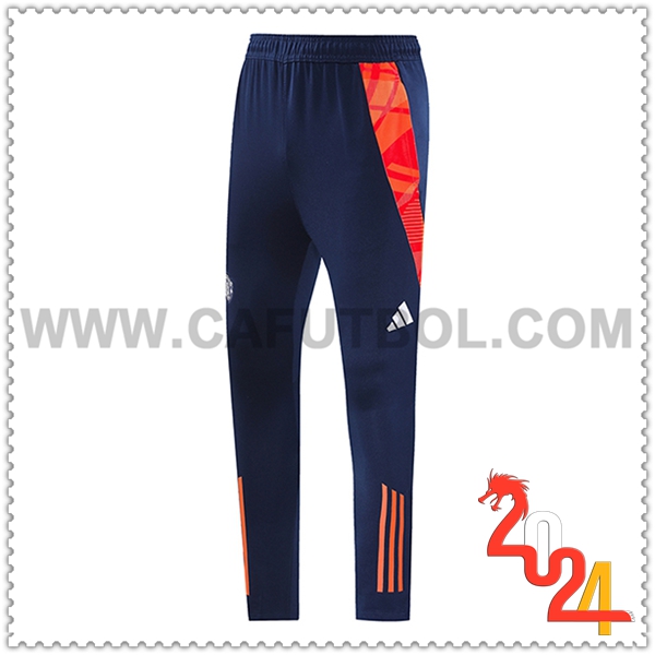 Pantalon Entrenamiento Manchester United Violeta/Naranja 2024 2025