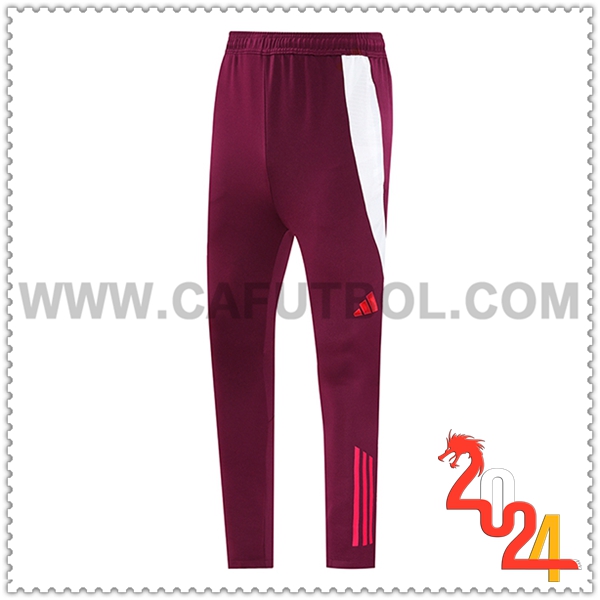 Pantalon Entrenamiento Bayern Munich Rojo 2024 2025