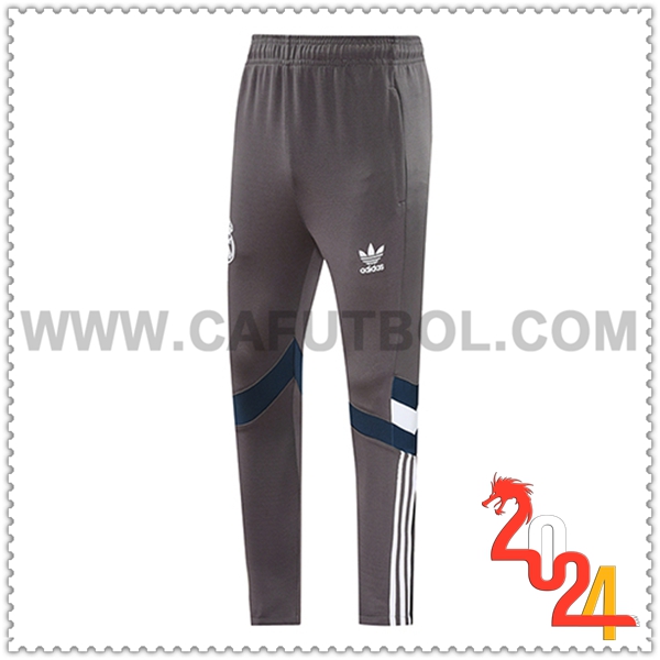 Pantalon Entrenamiento Real Madrid Gris 2024 2025 -02