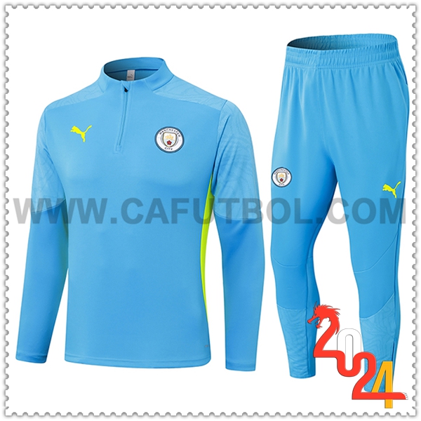 Chandal Futbol Manchester City Azul/Amarillo 2024 2025