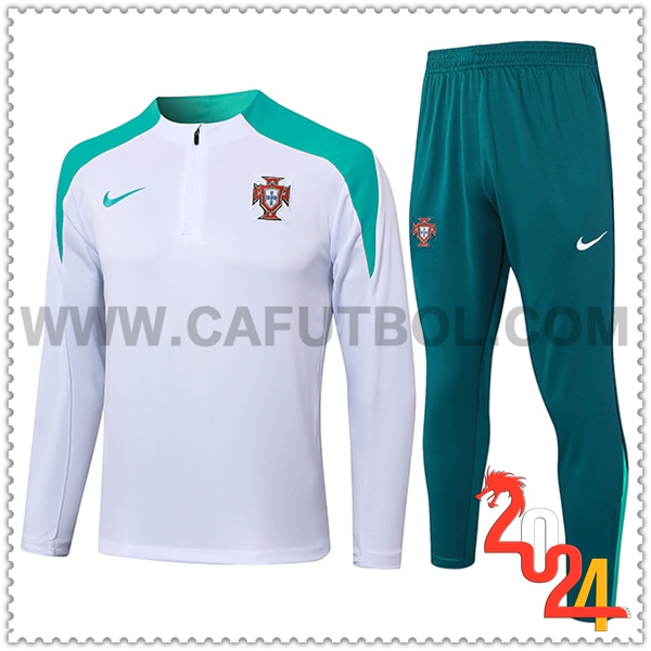 Chandal Futbol Portugal Blanco/Verde 2024 2025 -03