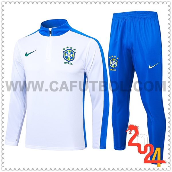 Chandal Futbol Brasil Blanco/Azul 2024 2025