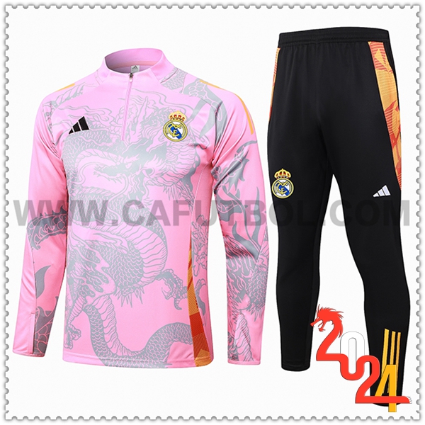 Chandal Futbol Real Madrid Rosa/Gris 2024 2025 -02