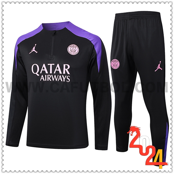 Chandal Futbol PSG Negro/Violeta 2024 2025 -02