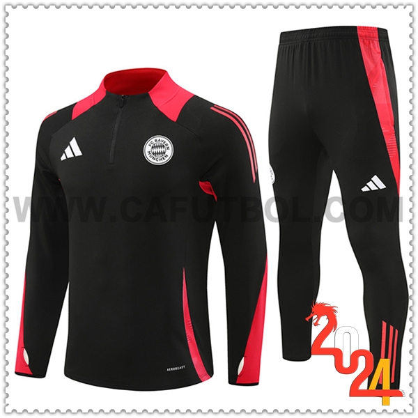 Chandal Futbol Bayern Munich Negro/Rojo 2024 2025