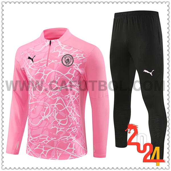 Chandal Futbol Manchester City Rosa/Blanco 2024 2025