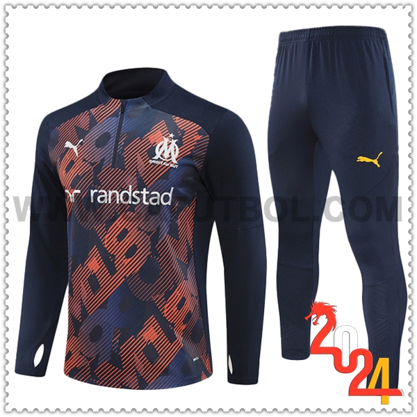 Chandal Futbol Marsella Azul/Naranja 2024 2025