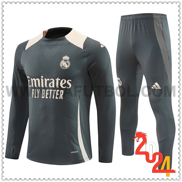 Chandal Futbol Real Madrid Gris/Beige 2024 2025 -02