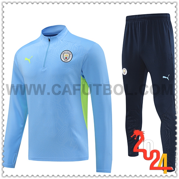 Chandal Futbol Manchester City Azul/Verde 2024 2025