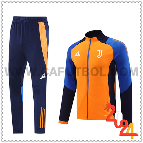 Chandal Chaquetas Futbol Juventus Naranja/Azul 2024 2025 -02