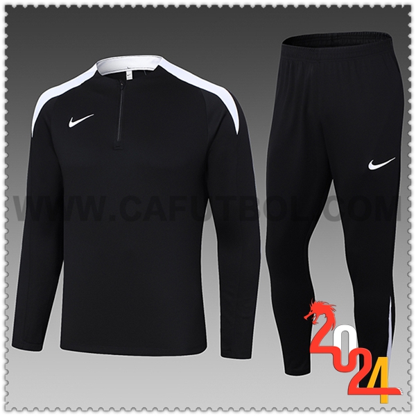 Chandal Futbol Nike Ninos Negro/Blanco 2024 2025