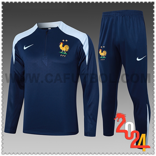 Chandal Futbol Francia Ninos azul real 2024 2025 -03