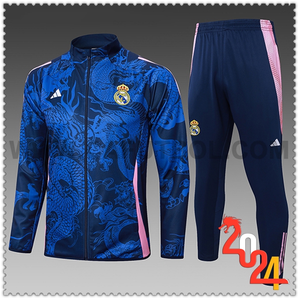 Chandal Futbol Real Madrid Ninos Azul/Rosa 2024 2025 -02