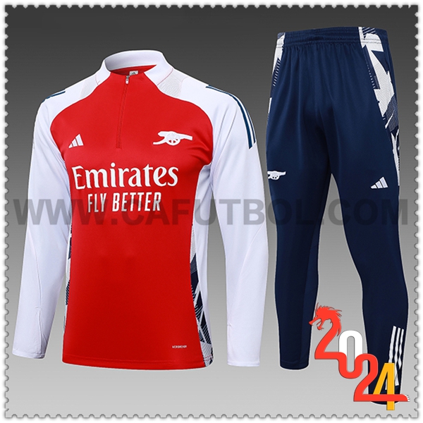 Chandal Futbol Arsenal Ninos Rojo/Blanco 2024 2025 -02