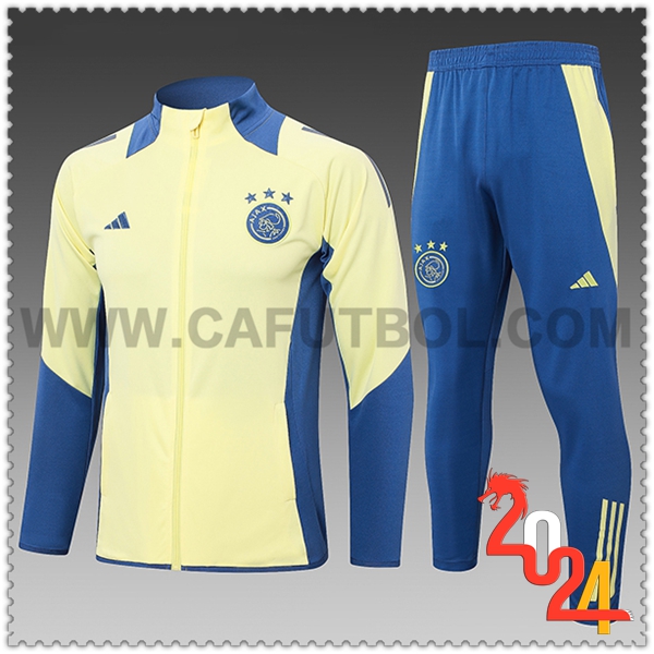 Chandal Futbol Ajax Ninos Amarillo/Azul 2024 2025 -02