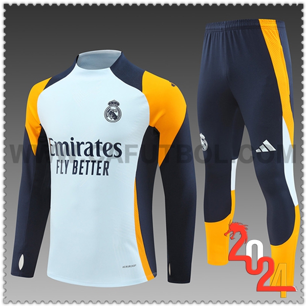 Chandal Futbol Real Madrid Ninos Azul/Naranja 2024 2025 -03