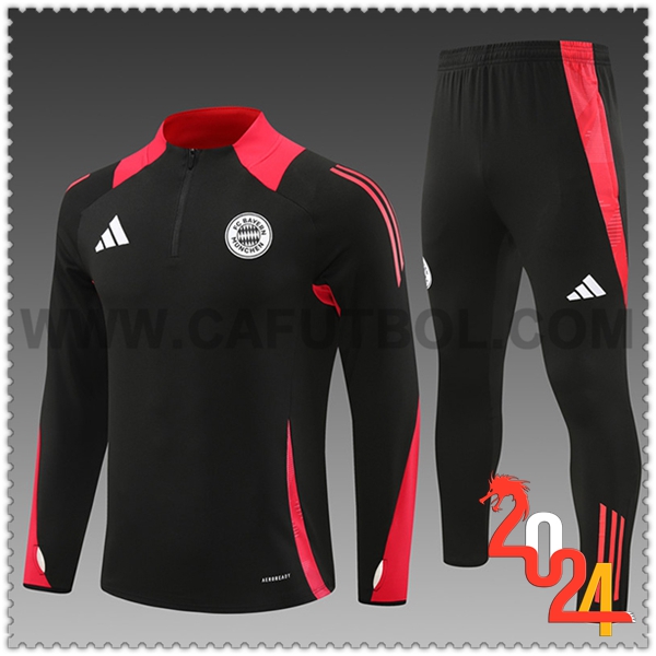 Chandal Futbol Bayern Munich Ninos Negro/Rojo 2024 2025