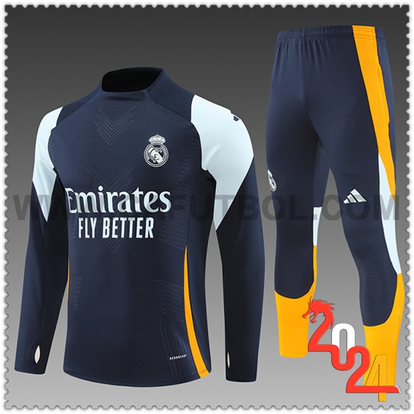 Chandal Futbol Real Madrid Ninos azul real 2024 2025