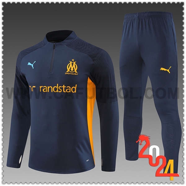 Chandal Futbol Marsella Ninos azul real 2024 2025