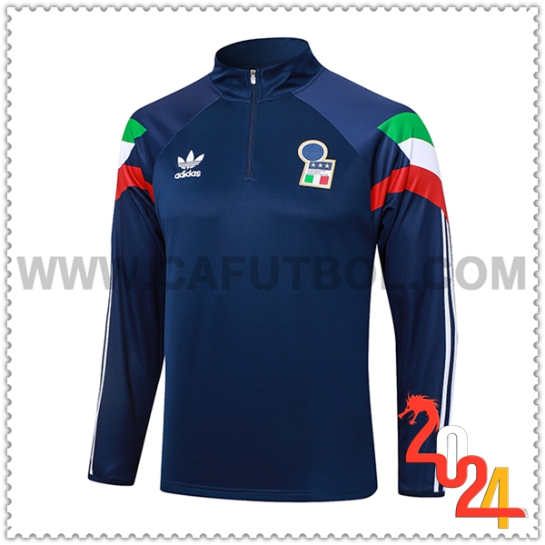 Sudadera Entrenamiento Italia Azul Oscuro 2024 2025