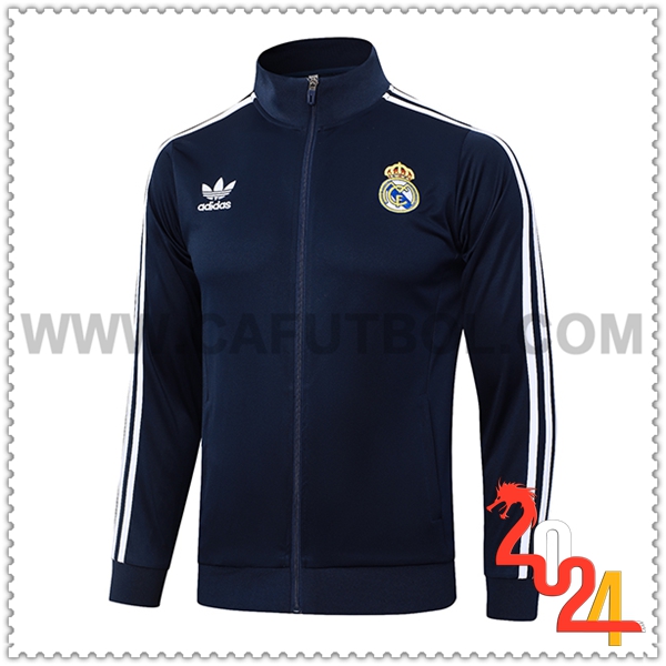 Chaquetas Futbol Real Madrid azul real 2024 2025