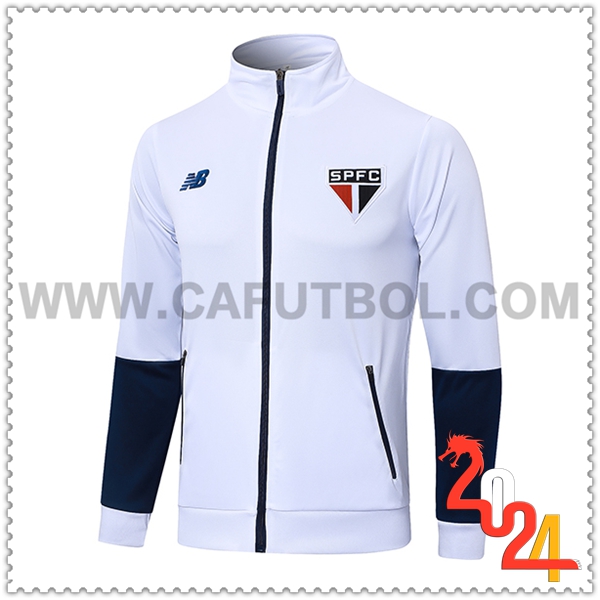 Chaquetas Futbol Sao Paulo FC Blanco/Azul 2024 2025