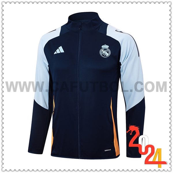 Chaquetas Futbol Real Madrid Azul Oscuro 2024 2025