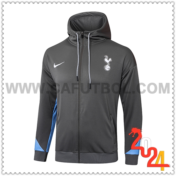 Chaqueta Con Capucha Tottenham Hotspur Gris/Azul 2024 2025