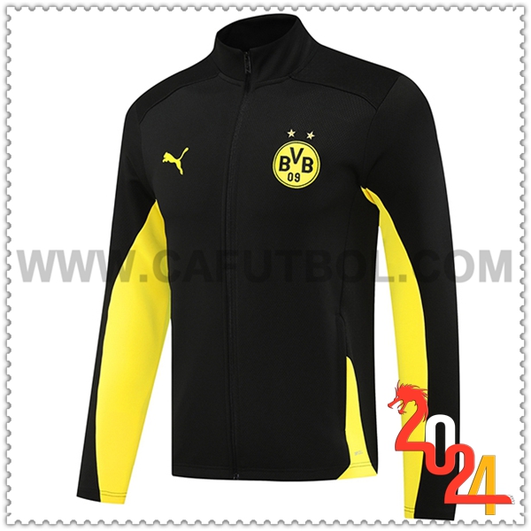 Chaquetas Futbol Dortmund Negro/Amarillo 2024 2025