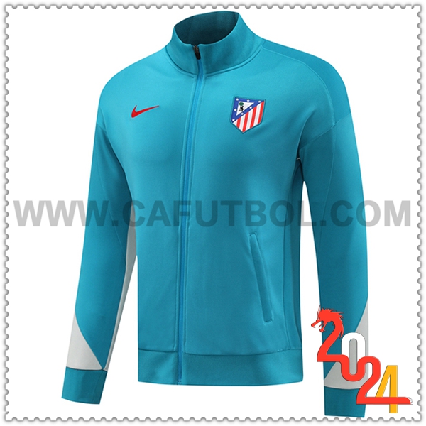 Chaquetas Futbol Atletico Madrid Azul/Gris 2024 2025