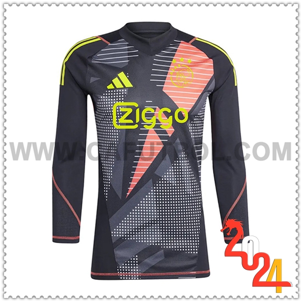 Camisetas De Futbol Ajax Portero Manga Largas Negro 2024/2025