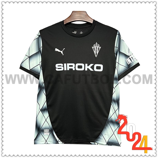 Segunda Camiseta Futbol Sporting Gijon 2024 2025