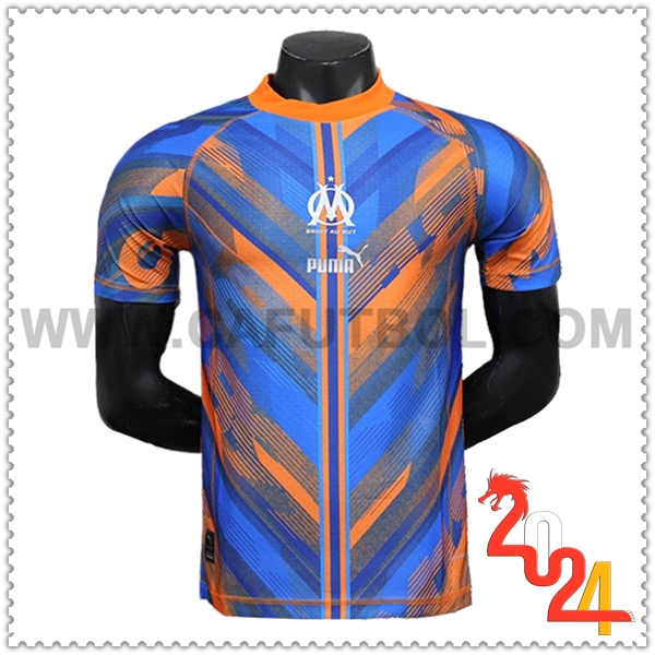 Camiseta Futbol Marsella OM Naranja/Azul Edicion especial 2024 2025