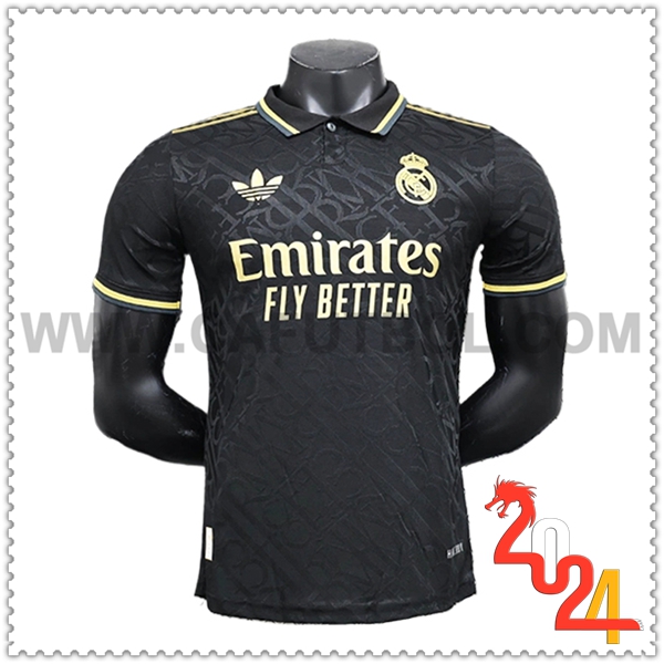 Camiseta Futbol Real Madrid Negro Edicion especial 2024 2025