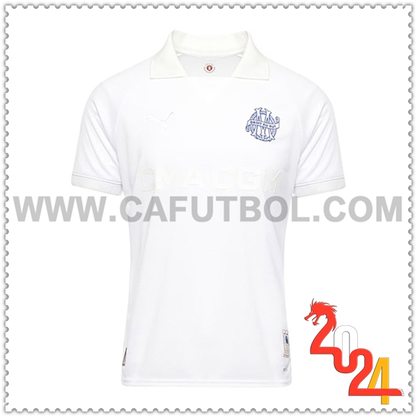 Nuevo Camiseta Marsella OM Blanco 125 aniversario 2024 2025