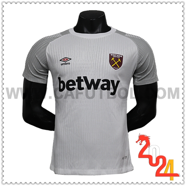 Camiseta Futbol West Ham Blanco Edicion especial 2024 2025