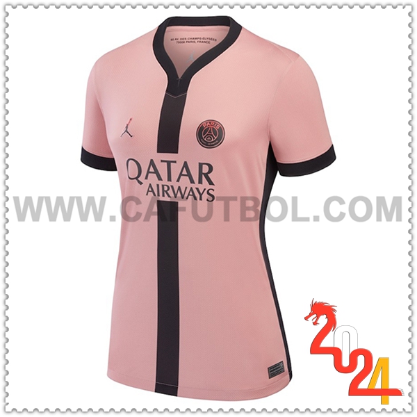 Tercero Nuevo Camiseta PSG Mujer 2024 2025