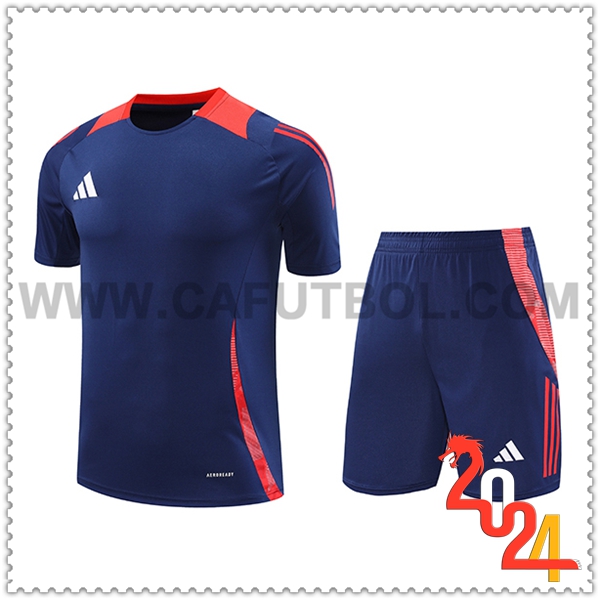 Camiseta Entrenamiento Adidas Azul/Rojo 2024 2025