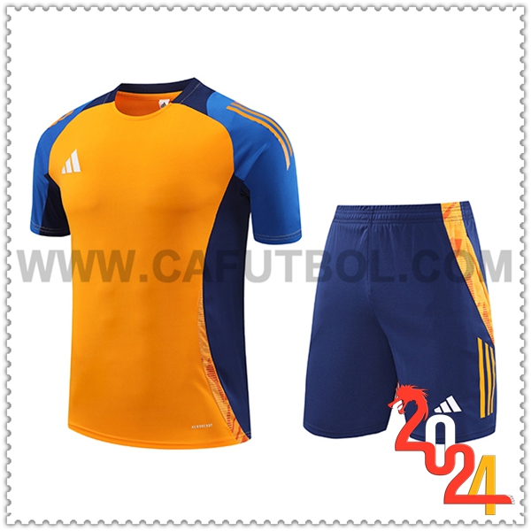 Camiseta Entrenamiento Adidas Naranja/Azul 2024 2025