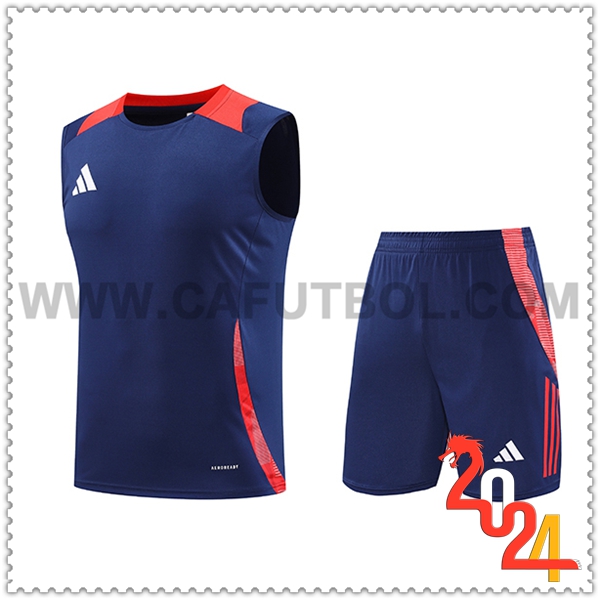 Camiseta Entrenamiento sin mangas Adidas Azul/Rojo 2024 2025