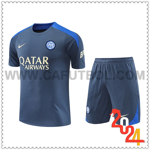 Camiseta Entrenamiento Inter Milan Gris/Azul 2024 2025