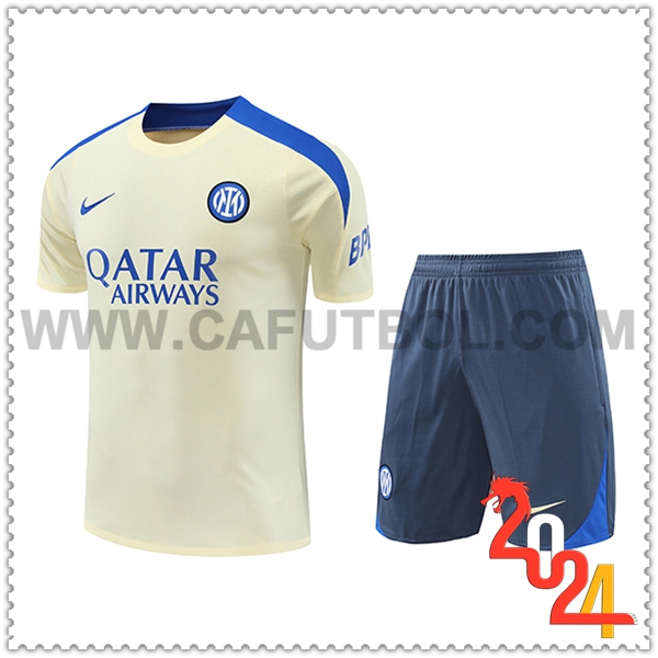 Camiseta Entrenamiento Inter Milan Amarillo/Azul 2024 2025