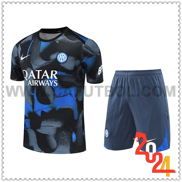 Camiseta Entrenamiento Inter Milan Negro/Gris/Azul 2024 2025