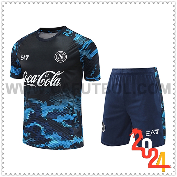 Camiseta Entrenamiento SSC Napoles Negro/Azul 2024 2025