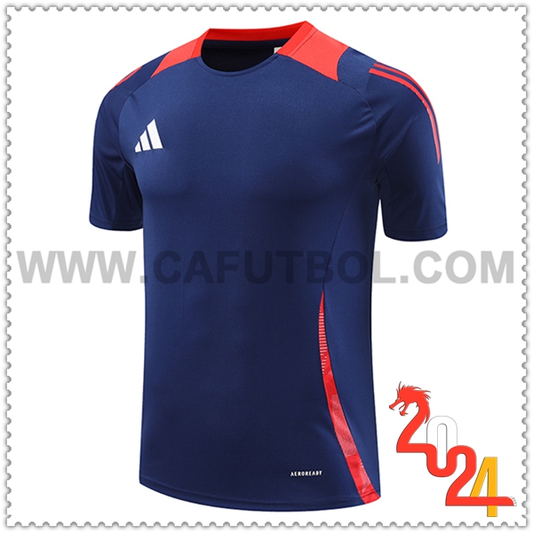 Camiseta Entrenamiento Adidas Azul/Rojo 2024 2025