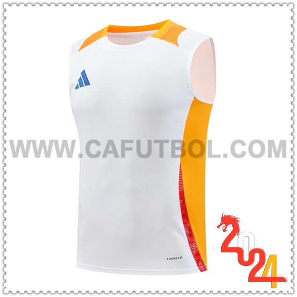 Chalecos De Futbol Adidas Blanco/Naranja 2024 2025